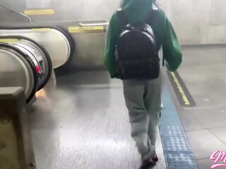 That babe couldn't stand seeing my erection and gave me a oral-job on the São Paulo subway.