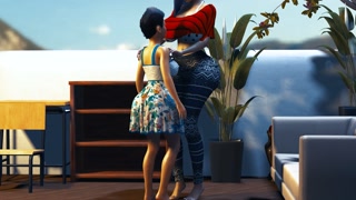 Big Boob Teen Grows into a Giantess - Height Comparison Breast Expansion