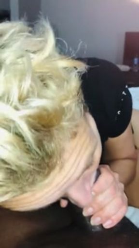 Sexy milf does her best to deep throat bbc! And sucking balls too! Dam she’s great! Pt2