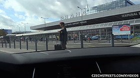 Stewardess Gets Cash for Sex
