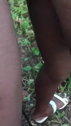 AFRICAN GIRL FUCKED HARD IN THE WOODS   Clip 2