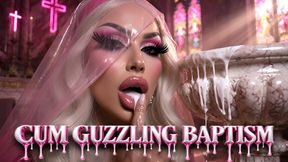 Cum Guzzling Baptism