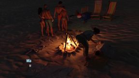 Awam MILF Amelie - Part 12 - Lucky Sam Enjoy a Steamy Beach Threesome-while Amelie Reads a Book