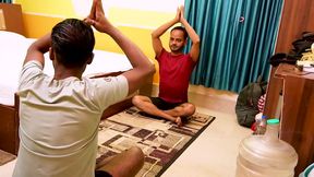 A Yoga Teacher Punishes His Sexy Student in Training Time, Hardcore Fucking with His Student