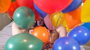 Helium Pussy Worship: Bedroom Balloon Ride to Trash-Can Carnage