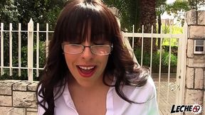 Big ass Spanish girl fucked on TV set