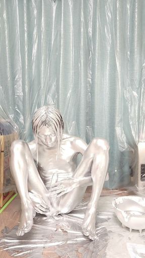 Silver Body Paint   Clip 2