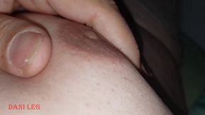 dani_leg is in sexy black stockings and enjoys his big load