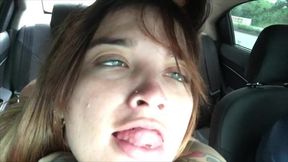 Lesbian Strapon Sex In Public Has Babe Making The Ahegao Face