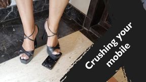 I destroy one mobilie with my hight heels 720p