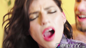 ”Toned transgender Jake Wild butt gets an extra workout with Marcus McNeil”