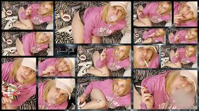 00076 # pink cheerleader, with a great desire to smoke