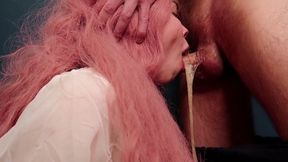 Deepthroat And Huge Sloppy Gag After Cum In Throat