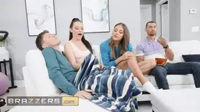 Hot - Aubree Valentine & Gizelle Blanco Decide 3somes Are More Fun As They Share Their Boyfriends One At A Time