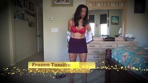 Frozen Tomiko starts Stripping
