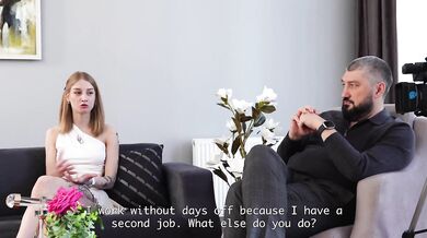 Anal Training and Ass Fucking with a Huge Dick during an interview with Sasha Paige!