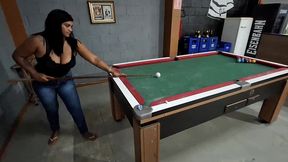 ela nao sabia jogar sinuca, mas sabia levar vara na cacapa