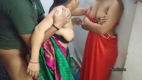 Best Indian Desi Threesome Sex Video.