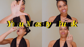 You Nasty Fuck- Ebony Femdom Goddess Rosie Reed Cum Eating Instruction Masturbation Humiliation
