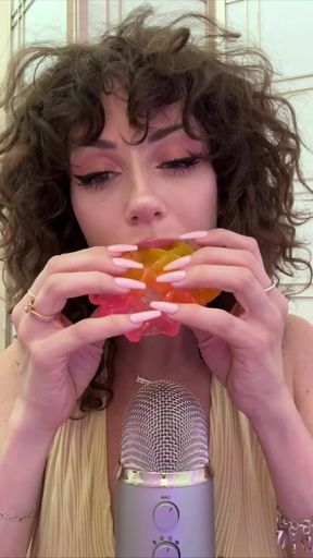 Waffle Eating and Sucking Asmr
