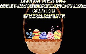 Katy Rose & Mia Trejsi Easter Egg Hunt Turns Into Double Pussy Penetration (dpp) Foursome