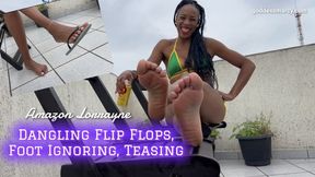 Amazon Lorrayne Foot Ignoring, Dangling Flip Flops and Teasing