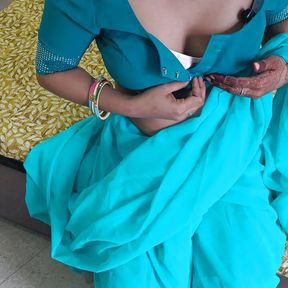 Young Indian Desi village newly married wife was cheat her husband and fucked by dever in doggy style clear Hindi audio