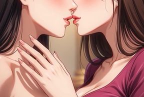 AI Generated Cartoon content, Uncensored video of 18 Year old Anime Girl, Kissing Orgasm of Mature Women