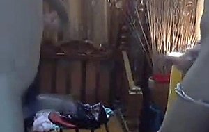 Horny trannys play with their dicks