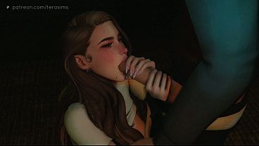 Taking my step-daughter'_s slutty bestfriend on the desk - The sims 4