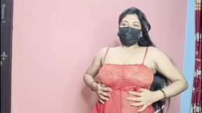 Indian Aunty Pallavi in Hot Roleplay, Solo Masturbation with Loud Moans &amp; Squirting, Desi Homemade MILF