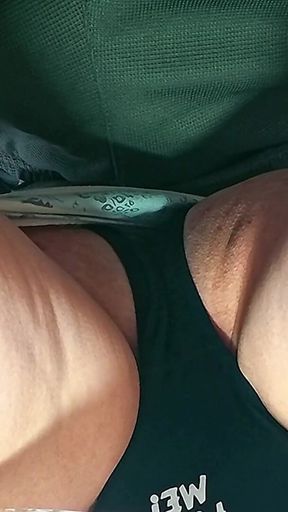 Stranger Cums Hard in Her Panties in a Crowded Subway