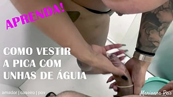 VIDEO-AULA: APRENDENDO A ENCAPAR A PICA COM UNHAS DE &Aacute_GUIA