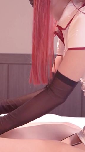 Chainsaw Man, Makima Nurse cosplayer handjob, footjob Japanese Anime Cosplay part.2   Clip 1