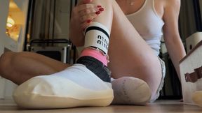Layering 16 Socks on My Feet - Slow & Thick Build Up