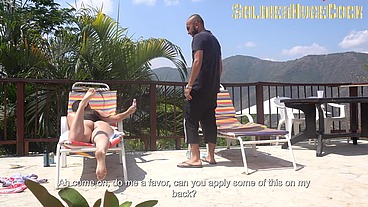 My wife's best friend fulfills her fantasy and lets me record it while we have sex for my wife