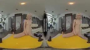 Skinny Blonde Poppy Trying Different Dildos Will It Fit Challenge Loves Big Black Ones Most