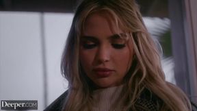 Deeper Destroys Tiny Blonde Lika Gagged Choked Gushing Cum Flood