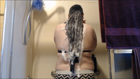 Soapy Long Hair Washing
