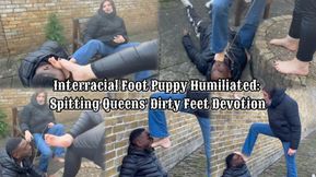 Interracial Foot Puppy Humiliated Spitting Queens Dirty Feet Devotion Ft Mistress Diana & Miss AATT