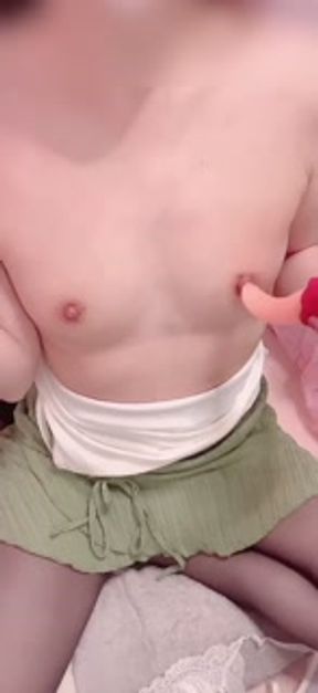 Personal shooting small breasts nipple masturbation