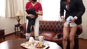 Reiko Seo's Steamy Cowgirl Ride with Her Visiting Homeroom Teacher at Home