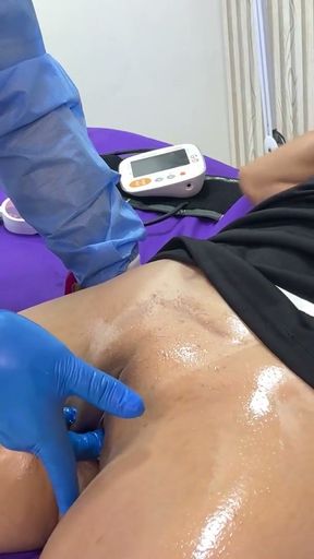 Gynecologist checks the ovary and ends up going deep into the patient's vagina   Clip 2