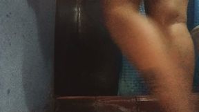 He was taking a bath and ended up scratching his feet and legs (3)