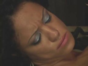 Hot tranny with a big cock fucks a beautiful girl in her ass and pussy