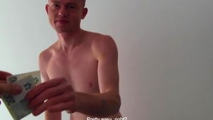 CzechHunter.com: Czech guy blowjob cum in the bed