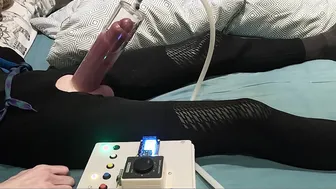 Twink Uses Automatic Cock Pump for Extreme Penis Growth Session