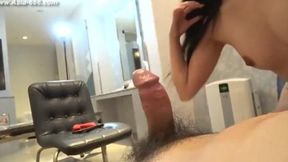 Teen Japanese amateur gets a deep creampie