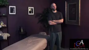 Bearded David Chase Gives Enjoys His Dick Massage Session