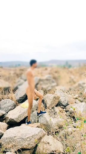 Young indian gay cumshot outdoor